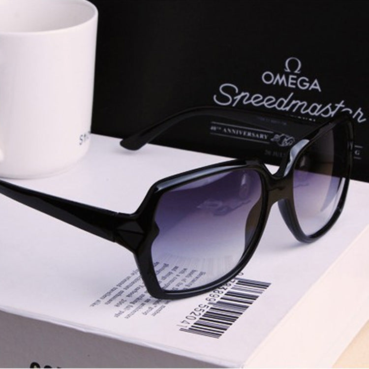 Gafas de sol de PC de gradiente de caja negra grande al por mayor